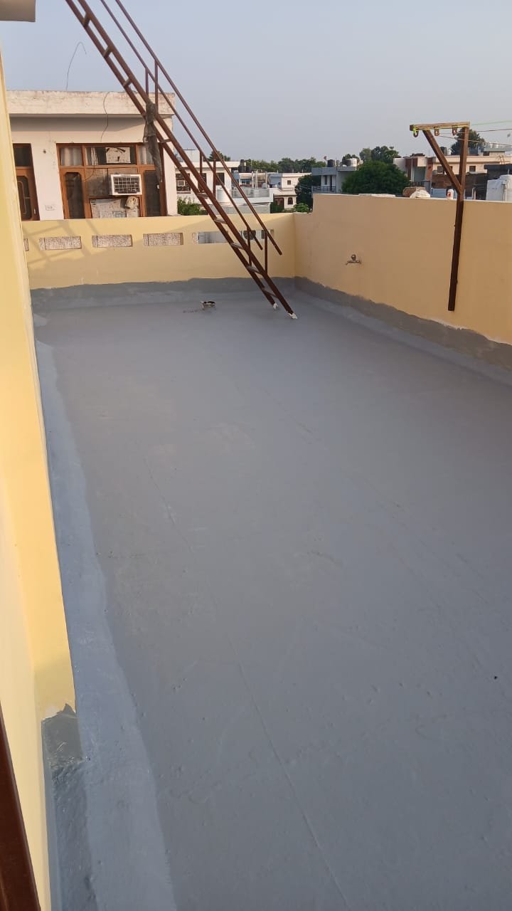 Damp proofed dry wall painting finish
